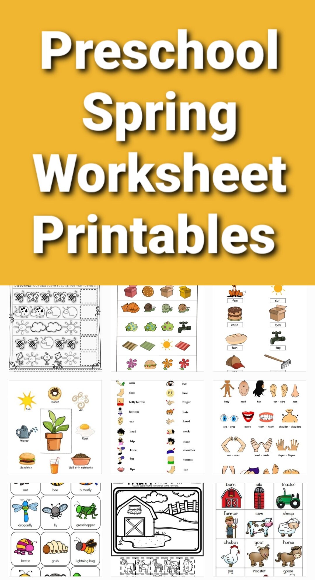 summer preschool activity worksheets etsy