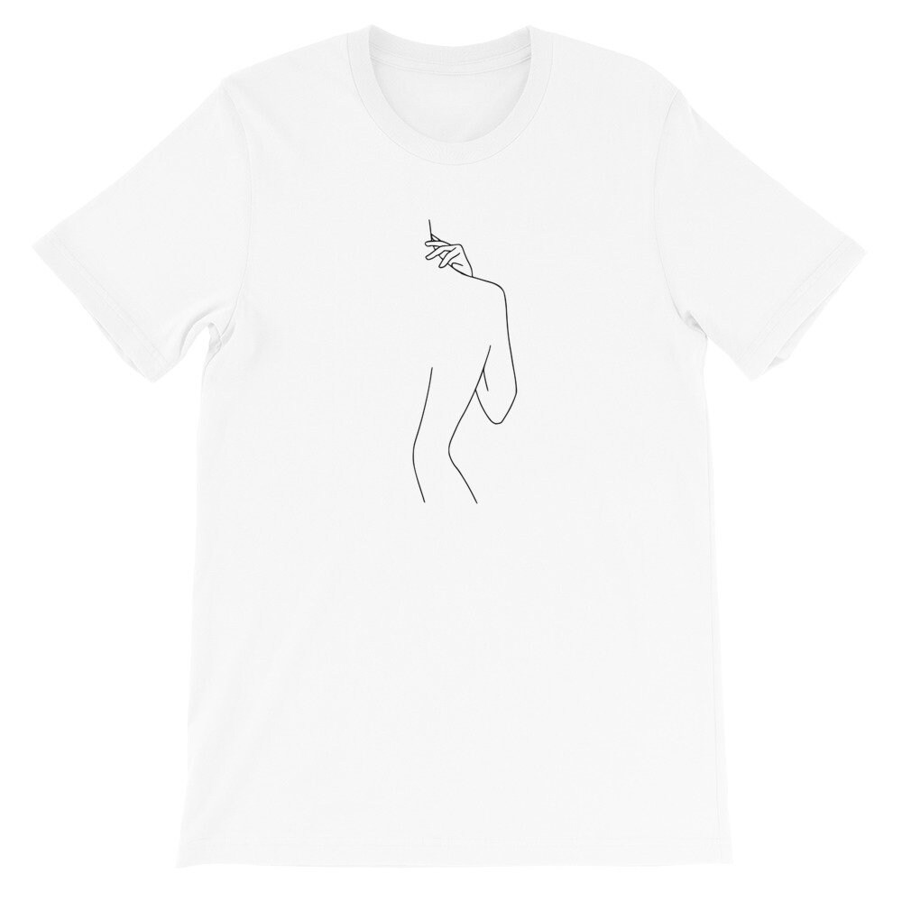 Fine Line Art | Minimal Shirt | Simple Shirt | Feminine Outline ...