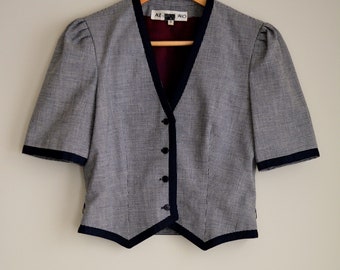 Vintage Houndstooth Skirt Suit Set |