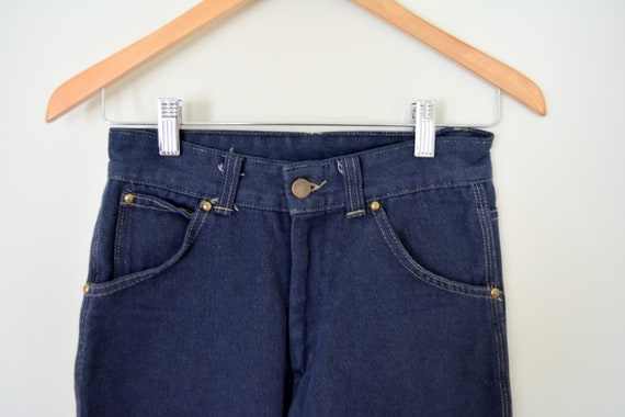 70s Dark Blue Straight Leg Pants | Sears - image 3