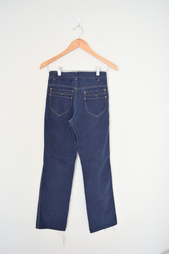 70s Dark Blue Straight Leg Pants | Sears - image 2