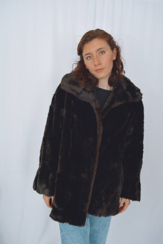 Brown Faux Fur Coat | Aleutian - image 5