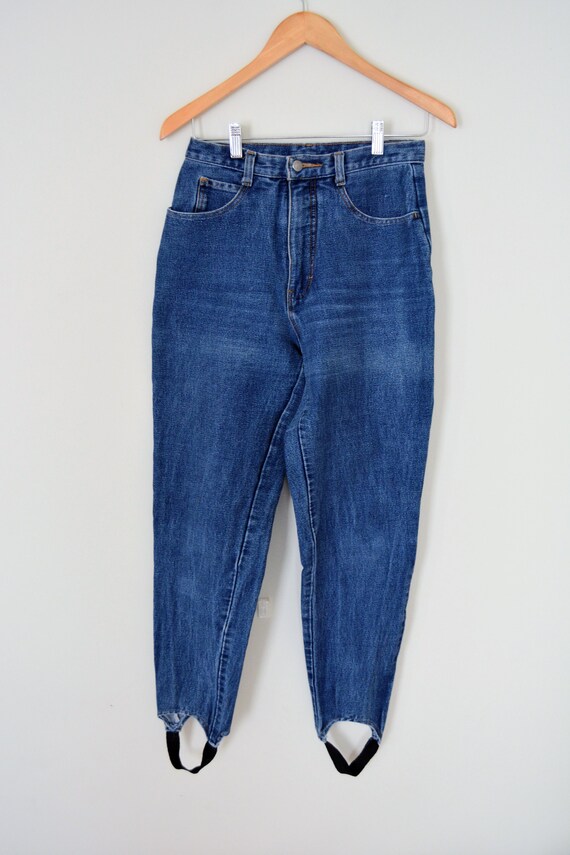 Vintage 80s High Waisted Stirrup Jeans | Jordache