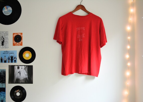 Rare Vintage Dr. Seuss Thing 1 Thing 2 90s Red T-shirt | Dr. Seuss