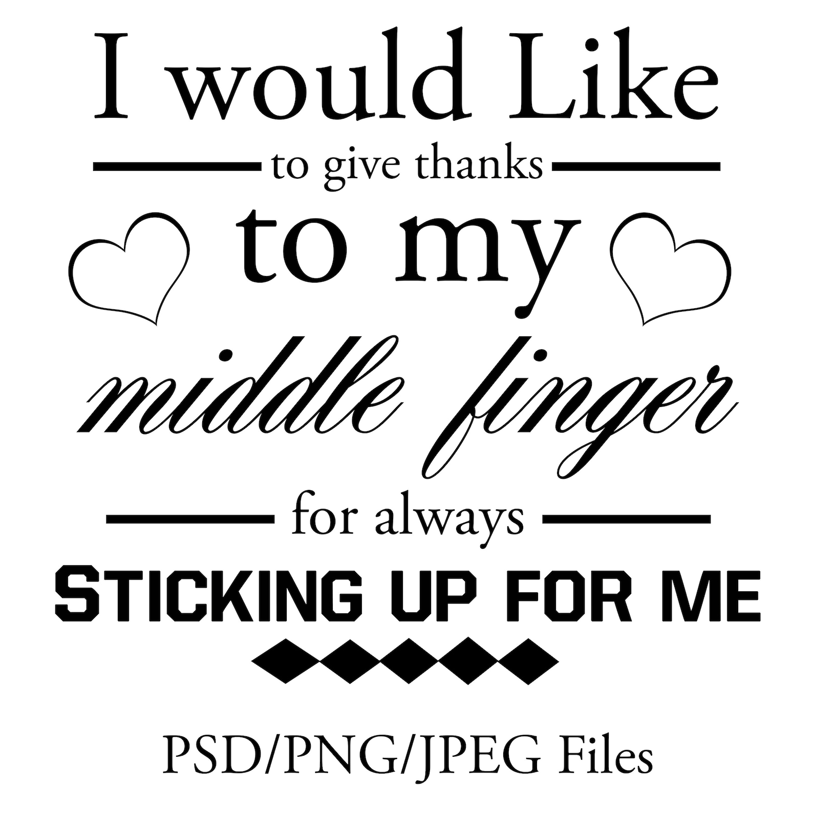 Middle Finger Etsy