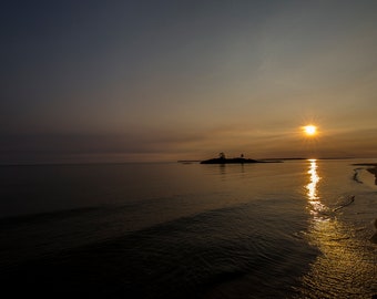 Landscape, Lake Superior, Sunset, Bathtub Island, North, Wawa, Ontario, Canada,   ,,Wall Art