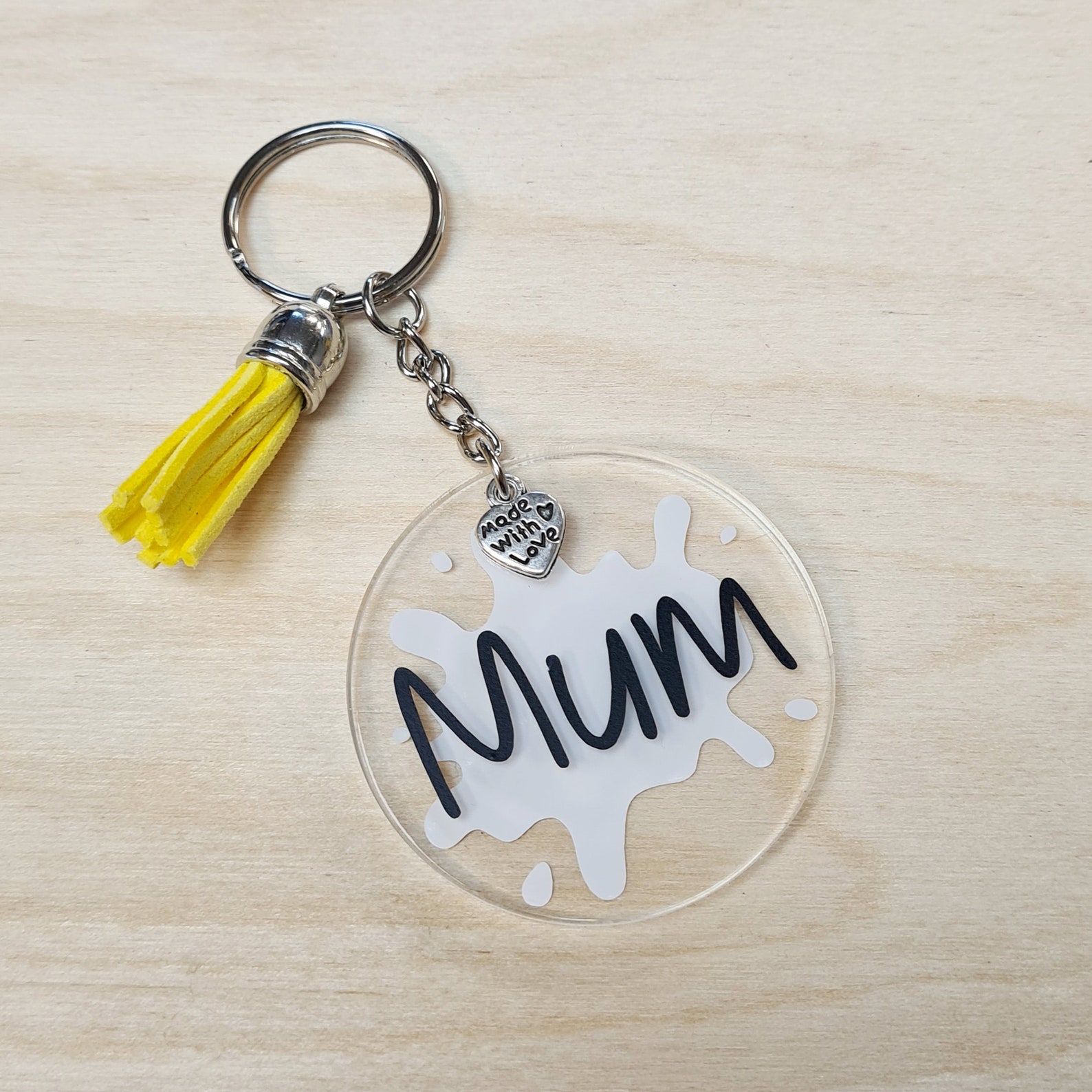 Personalised Name Keyring Gift Custom Perspex Keyring Etsy UK
