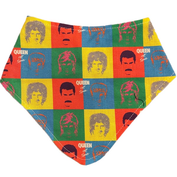 Queen Baby bib bandana bib drool bib Freddie Mercury baby gift baby shower rock n roll unisex baby gender neutral unique gift music