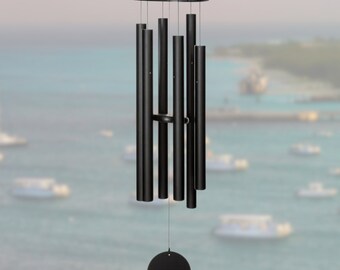 Large Engraved Wind Chime - Personalized 56 Inch Metal Corinthian Bells - Scale Of G