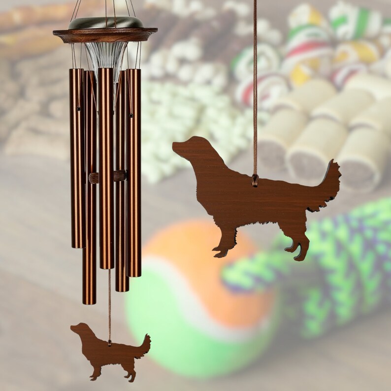 Moonlight Solar choose Your Own Breed Dog Wind Chime 29 Inch Etsy