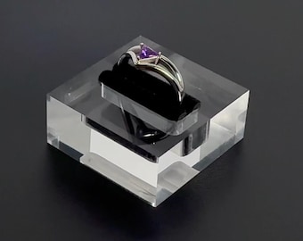 Anel Cobra em Prata de Lei: Gema Triangular, Diamantes de Cristal Swarovski #presente