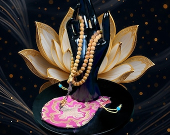 Mala de oração de sândalo: Meditação espiritual, Buda, Budismo #presente
