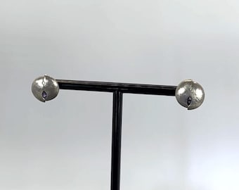 Brincos de Prata de Lei com Diamantes e Ametista: Diamantes, Ametista, Feito à Mão, Vintage, #presente, #Vintage, #DiaDasMães, #ParaTodos