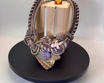 Colar com várias pedras preciosas: Item de colecionador vintage da Alex and Lee, #presente, #vintage, #1970, #feitoàmão, #colecionadores, joias