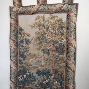 Vintage Tapisserie französischer Wandteppich bildliche Wandbehang Wohnkultur Wandteppiche
