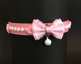 FULLY Customisable "Cute Puppy" Series Ddlg Cute Collar/Chocker, The Perfect gift, age pet kitten play sub submissive slave Custom