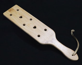 Bamboo Wood Spanking Paddle Long, Wooden Spanking BDSM paddle sex toy ddlg play Sex Play Teasing Submissive Dominant Sub Paddle Spanking