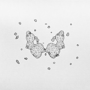 Generative Art - Moire Artwork - Ink Drawing - Plotter Art - Minimalist Artwork - Living Room Decor - Math Art - Original Artwork