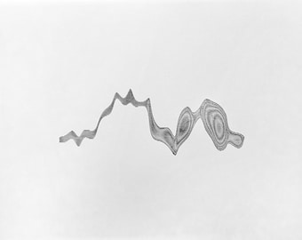 Smoke 4 / Framed - Arte generativo - Obra de arte geométrica - Dibujo a tinta - Plotter Art - Obra de arte minimalista - Decoración de la sala de estar - Math Art