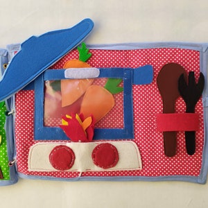 quietbook pages garden and kitchen
