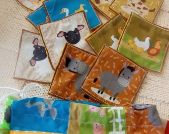 Felt Memory Game, Handmade Toys, Sensory Toys, Travel Toys, Felt Memory Game