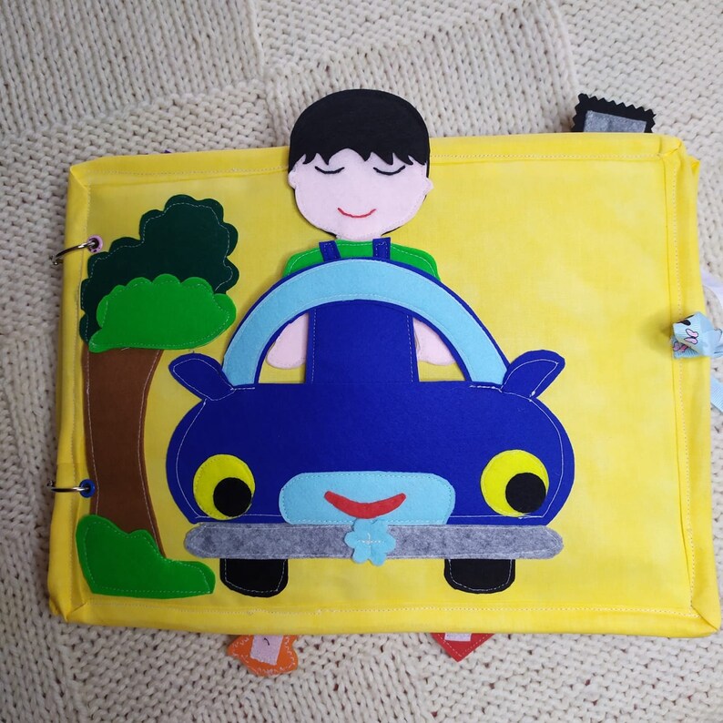 Quiet Book City Car Farm Quiet Book Farm Quiet Book Car Etsy