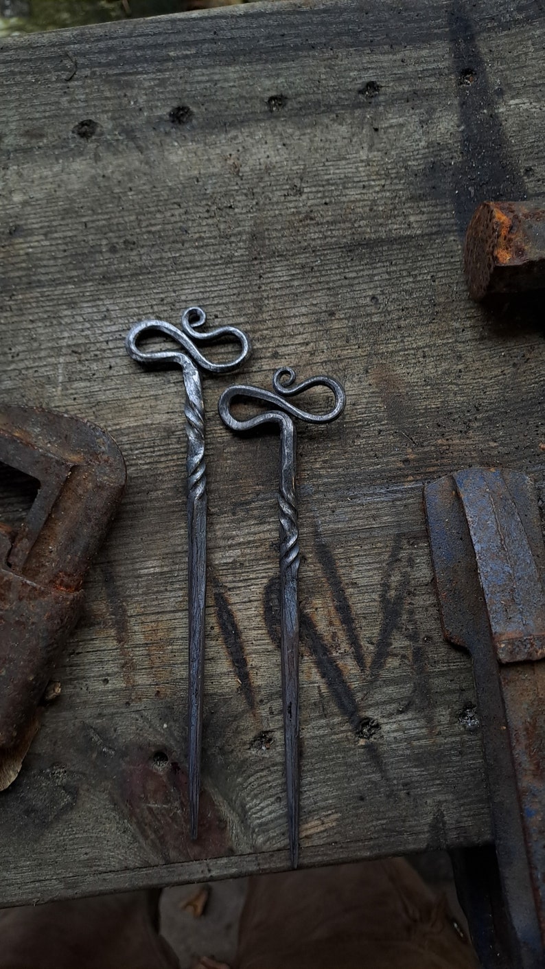 Handforged hairpin Bild 4