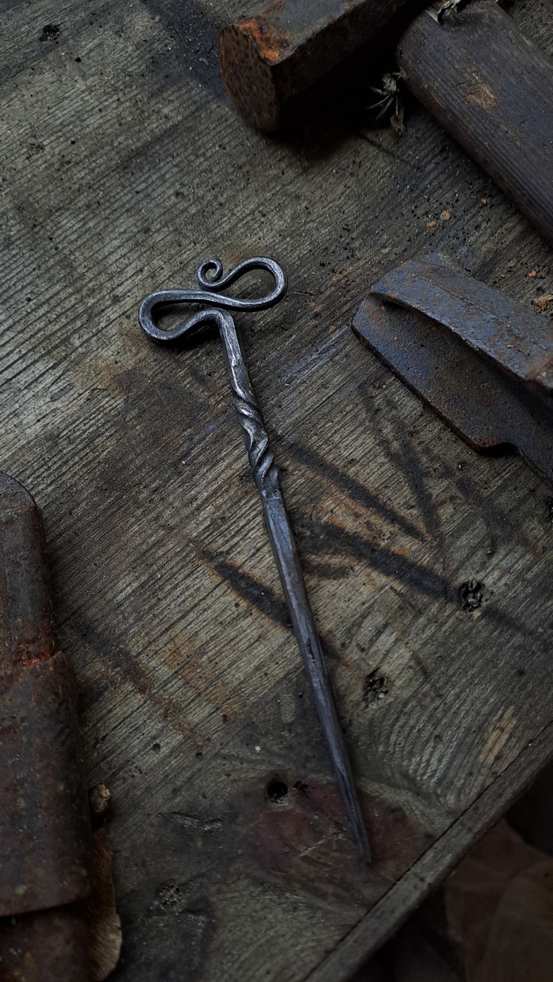 Handforged hairpin Bild 2