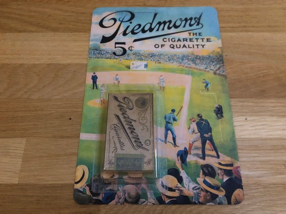 1910 PIEDMONT Replica Cigarette Pack T206 Honus WAGNER Baseball Card  Handmade by Khristore