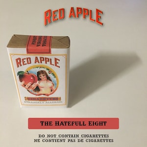 Red Apple cigarettes The Hateful Eight 8 Replica pack Quentin TARANTINO Movie Prop