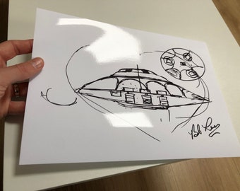 ボブ・ラザールのサイン入りUFOエリア51ロズウェル直筆サイン入り