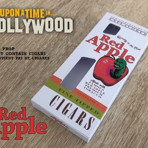 Scatola di sigari non aromatizzati alla mela rossa C'era una volta a Hollywood TARANTINO Movie PROP