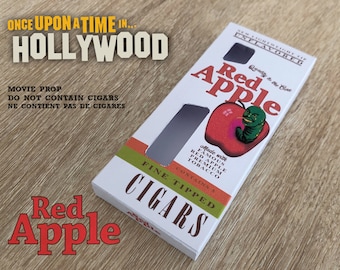Red Apple Unflavoured Cigars box Once Upon a time in Hollywood TARANTINO Movie PROP