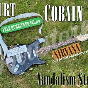 【激レア】カートコバーン VANDALISM ストラトキャスター Nirvana Kurt cobain vandalism strat - Etsy 日本