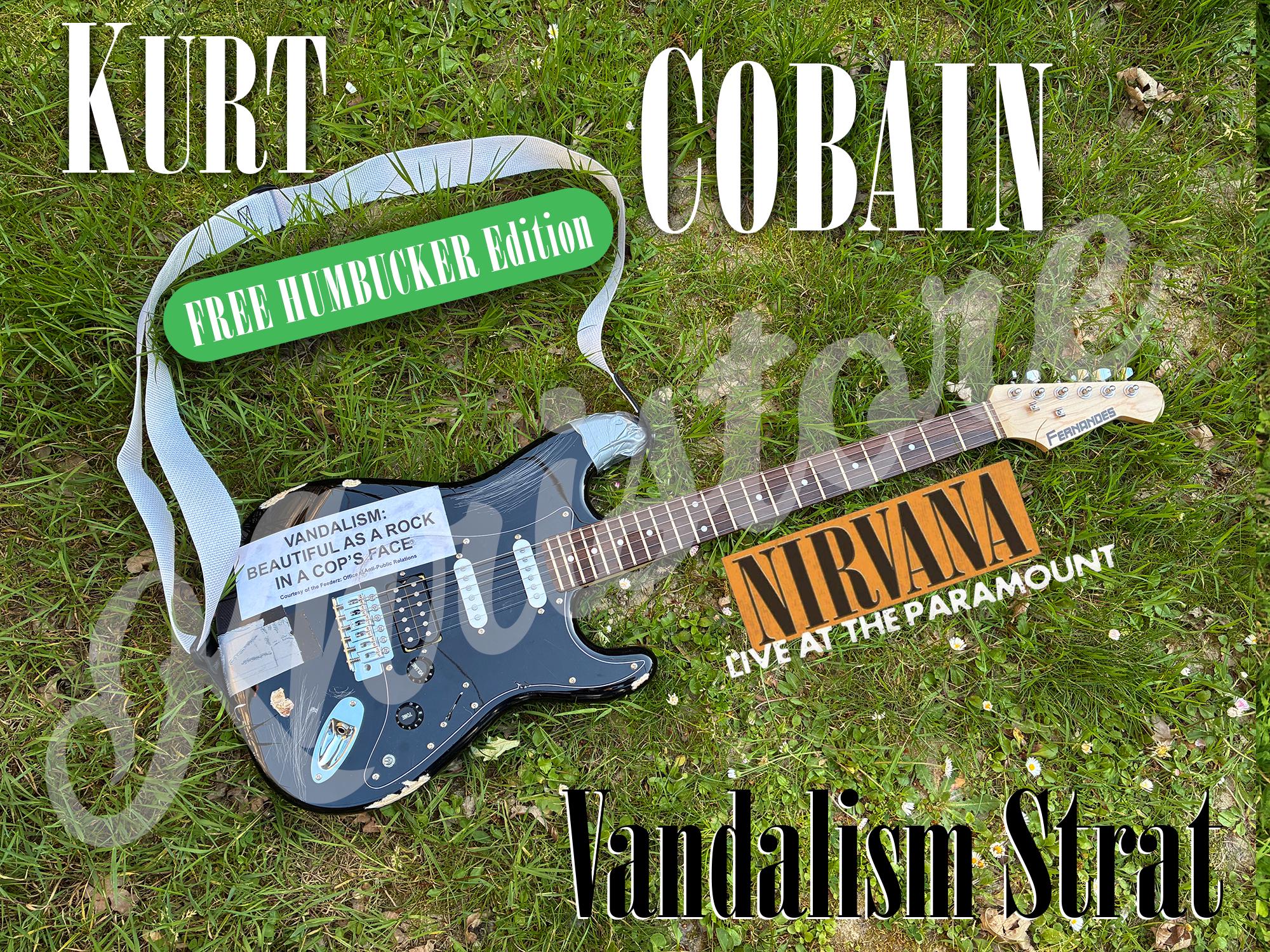 Kurt cobain vandalism strat - Etsy 日本