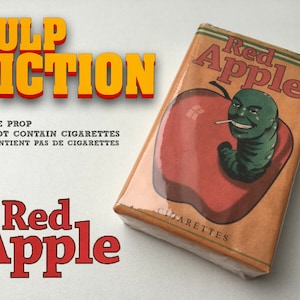 Red Apple Cigarettes Replica Pack TARANTINO Pulp Fiction Cosplay Bill Once Hollywood Movie Props tobacco faux paquet