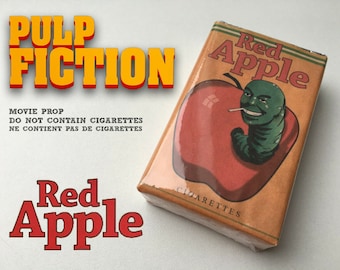 Red Apple Cigarettes Replica Pack TARANTINO Pulp Fiction Cosplay Bill Once Hollywood Movie Props tobacco fake packet