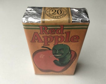 Red Apple Cigarettes Replica Pack TARANTINO Pulp Fiction Cosplay Bill Once  Hollywood Movie Props Tobacco Fake Packet