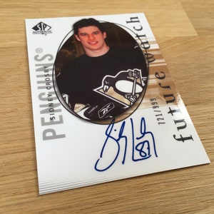 Sidney Crosby Rookie Card #181 Future Watch Autogramm 2005–06 SP Authentic Hockey REPRO NACHDRUCK