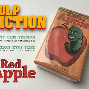 Replica del pacchetto di sigarette Red Apple CASE di Quentin TARANTINO Pulp Fiction Cosplay Bill Once Hollywood Movie Props