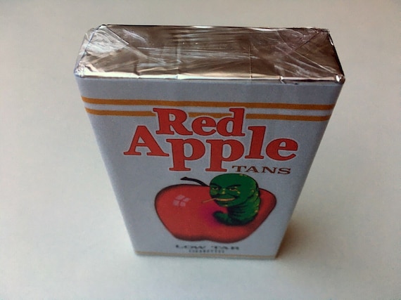Red Apple Cigarettes TANS Low Tar Replica Pack TARANTINO Once Upon a Time  in Hollywood Movie Props Tobacco Fake Packet