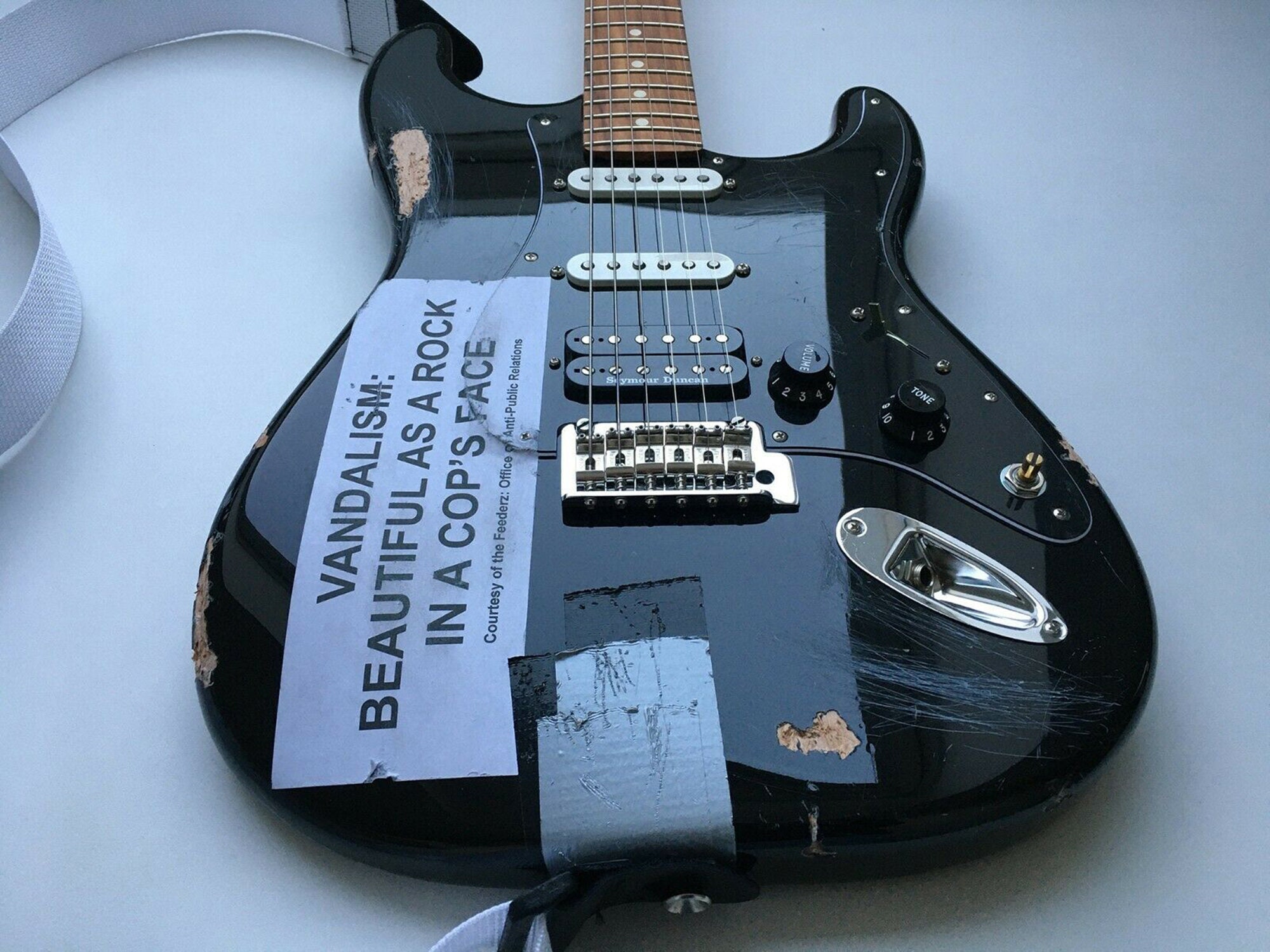 Kurt Cobain Guitar Vandalism Strat NIRVANA Fender Stratocaster Etsy