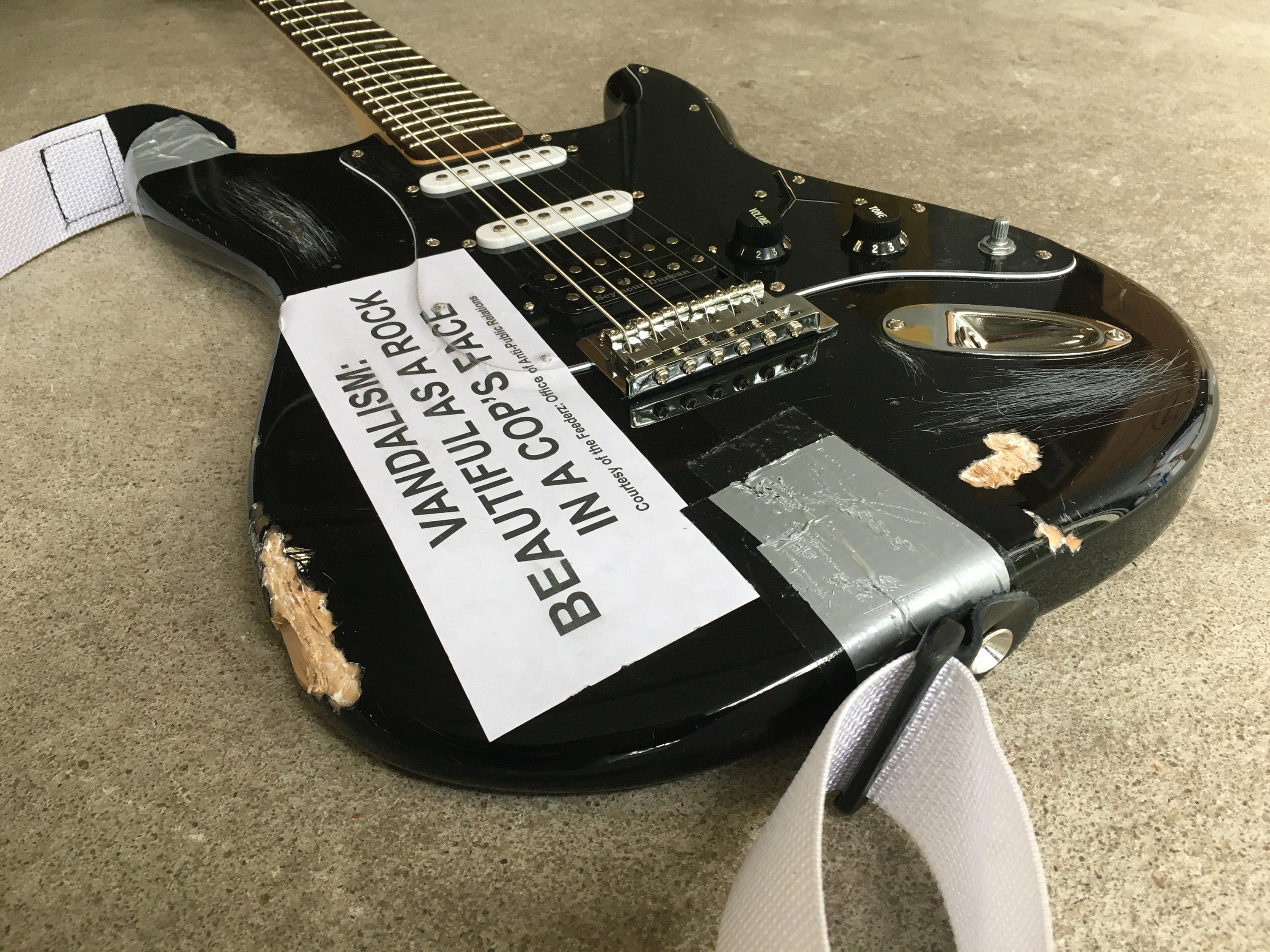 Kurt Cobain Vandalism Strat NIRVANA Live at the PARAMOUNT Etsy