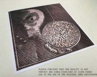 Arecibo Alien Crop Circle response message 2002 Bob Lazar UFO Area 51 flying saucers PRINTED on A4 glossy photo paper