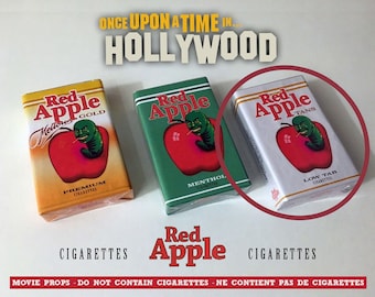 Red Apple Cigarettes TANS Low Tar Replica Pack TARANTINO Once Upon a Time in Hollywood Movie Props tobacco fake packet