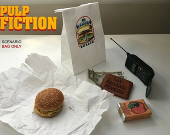 Big Kahuna Burger paper BAG sac Pulp Fiction Once upon a time in hollywood Quentin TARANTINO movies movie prop movie props