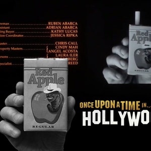 Red Apple Cigarettes Replica Pack TARANTINO Once Upon a Time in Hollywood OUATIH Movie Props tobacco fake packet