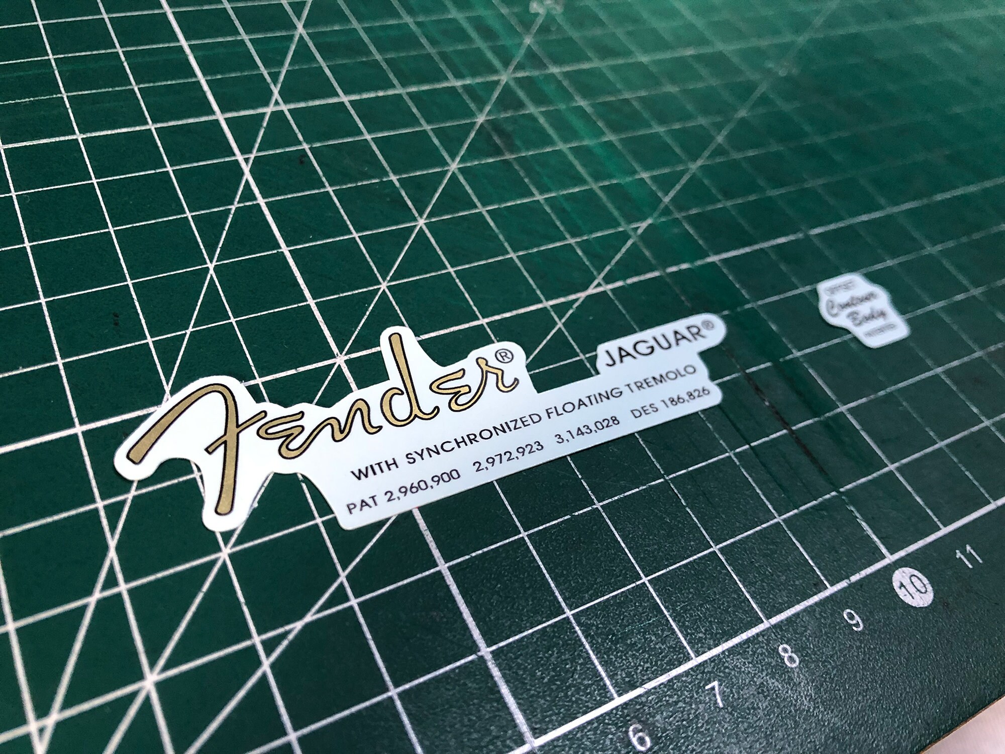 2Pcs FENDER Jazzmaster 60's Guitar Waterslide Transfer Headstock Decals