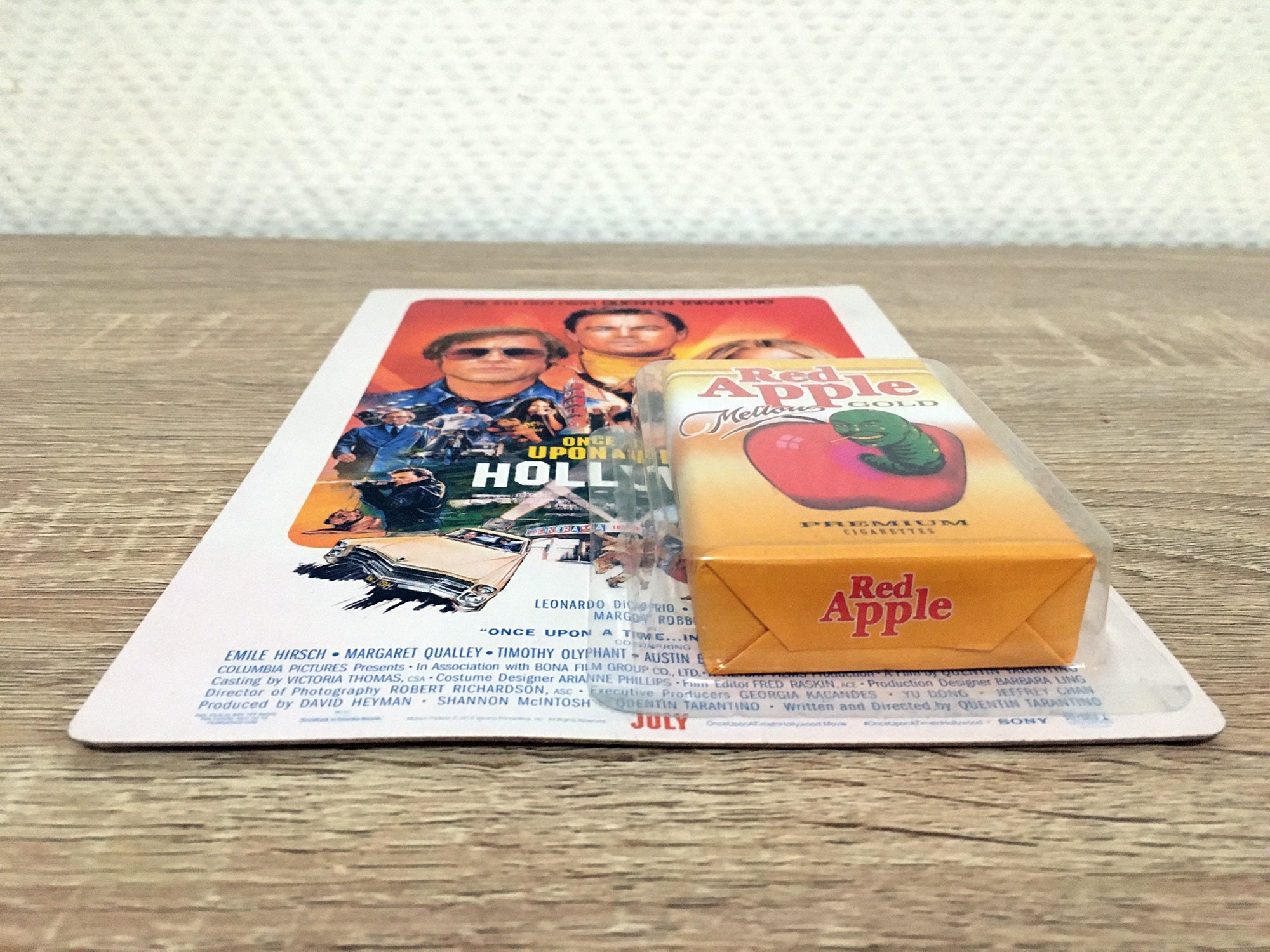 Once Upon a Time in Hollywood Red Apple Cigarettes Quentin TARANTINO Movie  PROP Cardboard Blister Dummy Pack