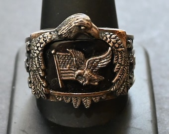 Size 12.5 Men s Sterling Silver USMC Semper Fidelis Ring Substantial 20 Grams Great Detail very Nice Condition Bradford Exchange Etsy Israel